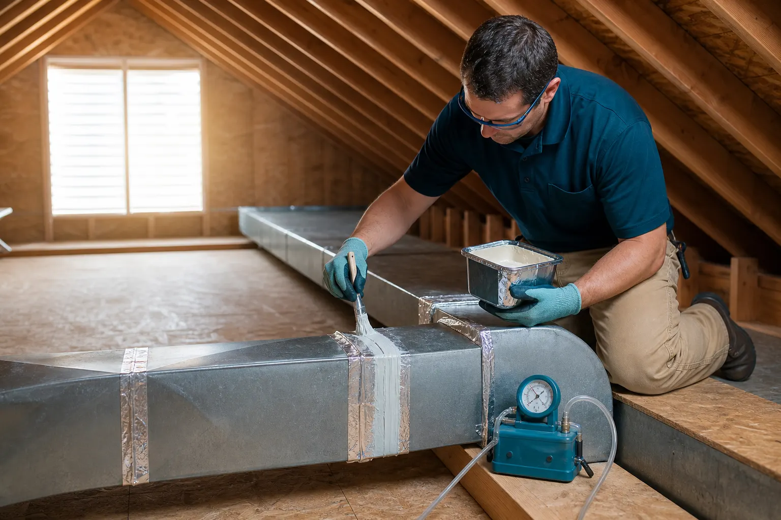 Duct Sealing and Leak Repair professional service in Seabrook TX